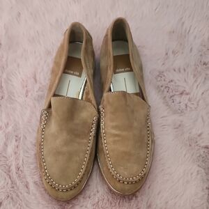 Dolce Vita Tan Suede Slip-On Loafers